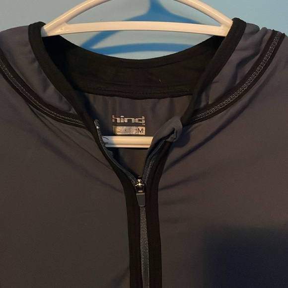 Hind Running shirt long sleeve size M steel blue - Picture 2 of 3
